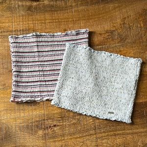 Set of 2 like new Hollister tube crop tops Size XS